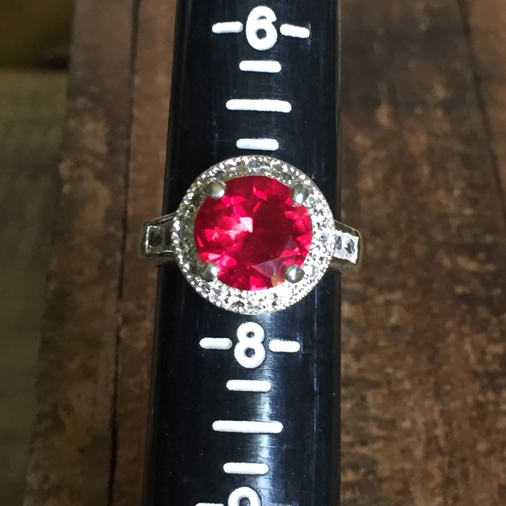 Sterling Silver 925 And Ruby Ring 7 - image 6